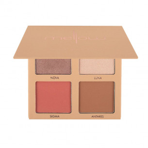 PALETA DE ROSTRO | STARDUST GLOW PALETTE TONO MEDIUM TO DARK - MELLOW COSMETICS