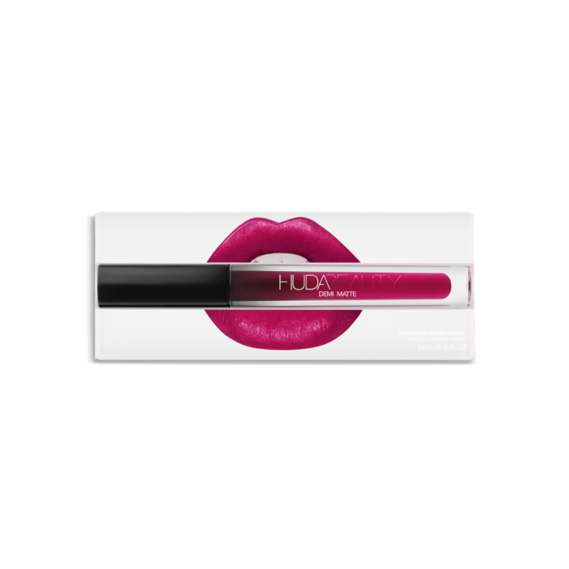 LABIAL LÍQUIDO MATTE | DEMI MATTE CREAM LIPSTICK TONO PASSIONISTA - HUDA BEAUTY