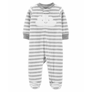 PIJAMA | CLOUD ZIP-UP FLEECE SLEEP & PLAY TALLA NB - CARTER'S