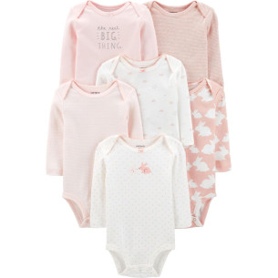 BODY'S | 6-PACK BUNNY ORIGINAL BODYSUITS TALLA 3M - CARTER'S