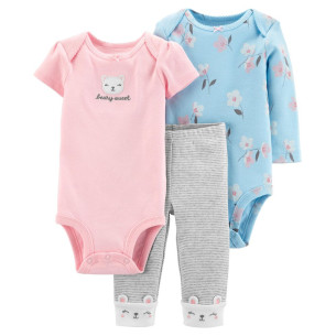 CONJUNTOS | 3-PIECE BEAR LITTLE CHARACTER SET TALLA 6M - CARTER'S