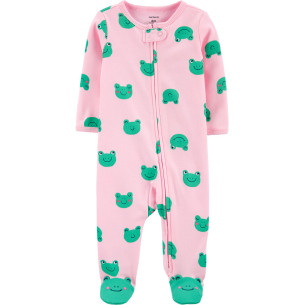 PIJAMA | FROG 2-WAY ZIP COTTON SLEEP & PLAY TALLA RECIEN NACIDO - CARTER'S