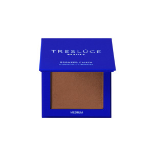 BRONCEADOR EN CREMA | BRONZED Y LISTA  HYBRID PUTTY BRONZER IN MEDIUM - TRESLUCE BEAUTY