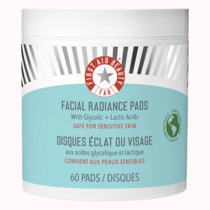 ALMOHADILLAS FACIALES| FACIAL RADIANCE PADS WITH GLYCOLIC + LATIC ACIDS (60 PADS) - FIRST AID BEAUTY