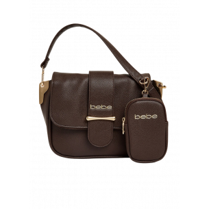 CARTERA CROSSBODY SAINT FLAP COLOR MARRON - BEBE