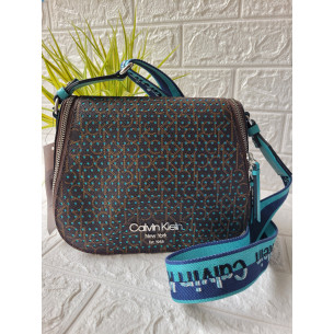 CROSSBODY TURQUEZA/MARRON - CALVIN KLEIN